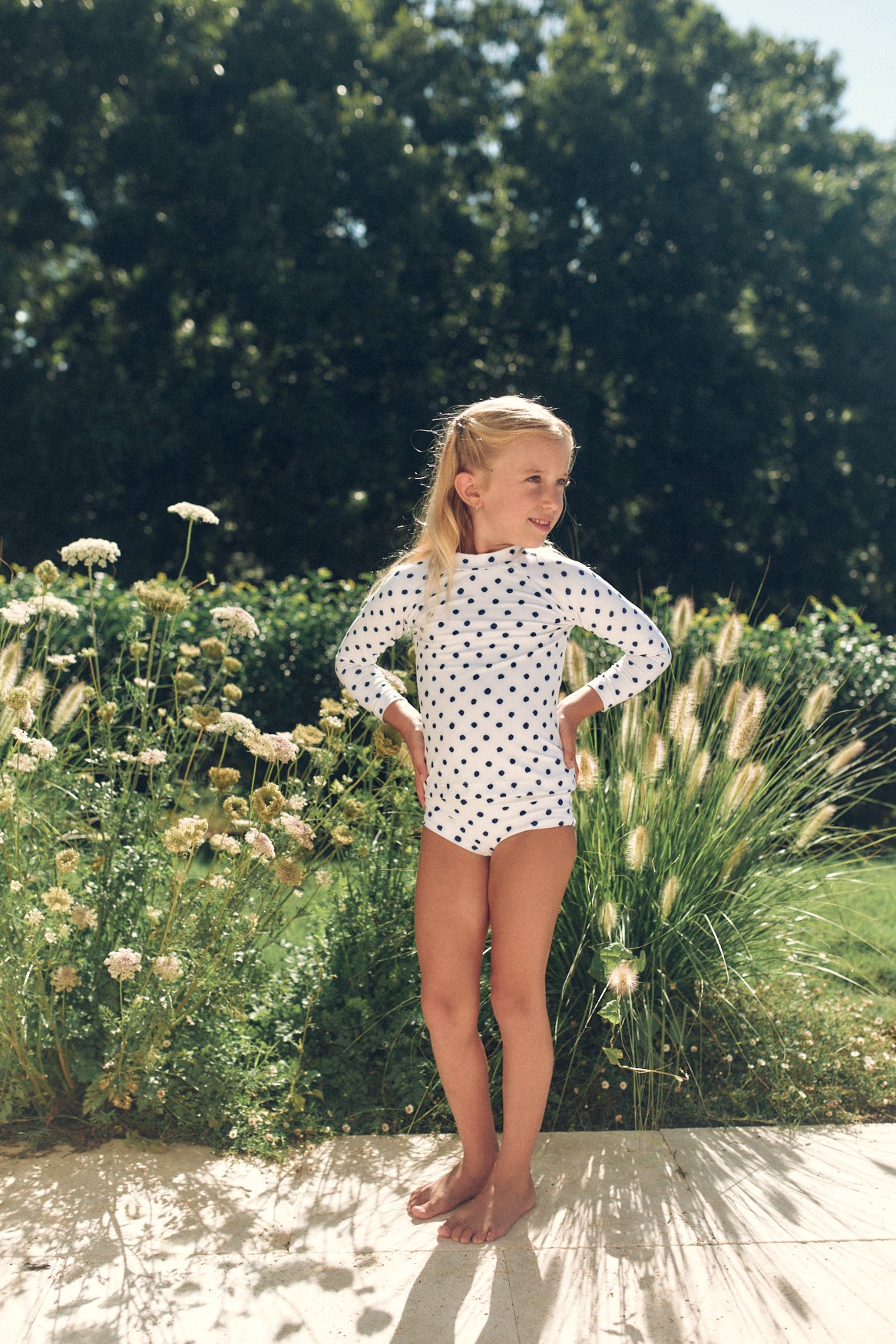 Lil Raffy | Cream Polka Navy