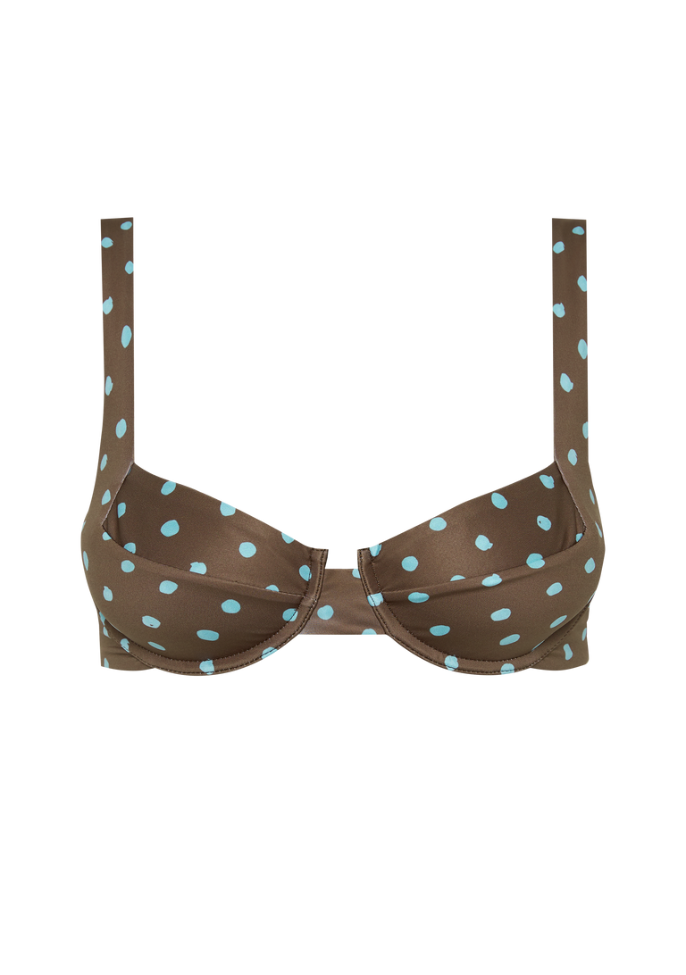 Casanova Top | Polka Blue