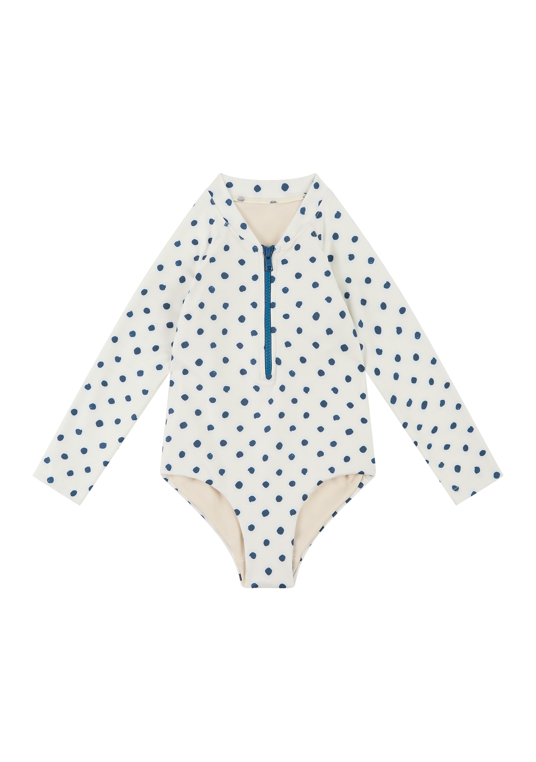 Lil Jet | Cream Polka Navy