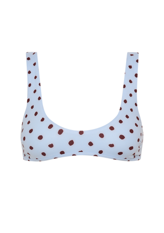 Alfie Top | Blue Polka Fudge