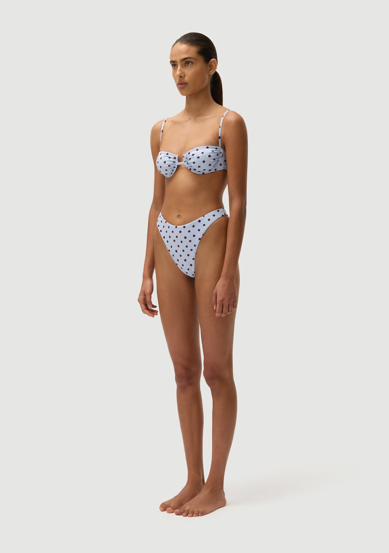 Gabriel Top | Blue Polka Fudge