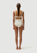 Marco Bottom | Cream Polka Navy