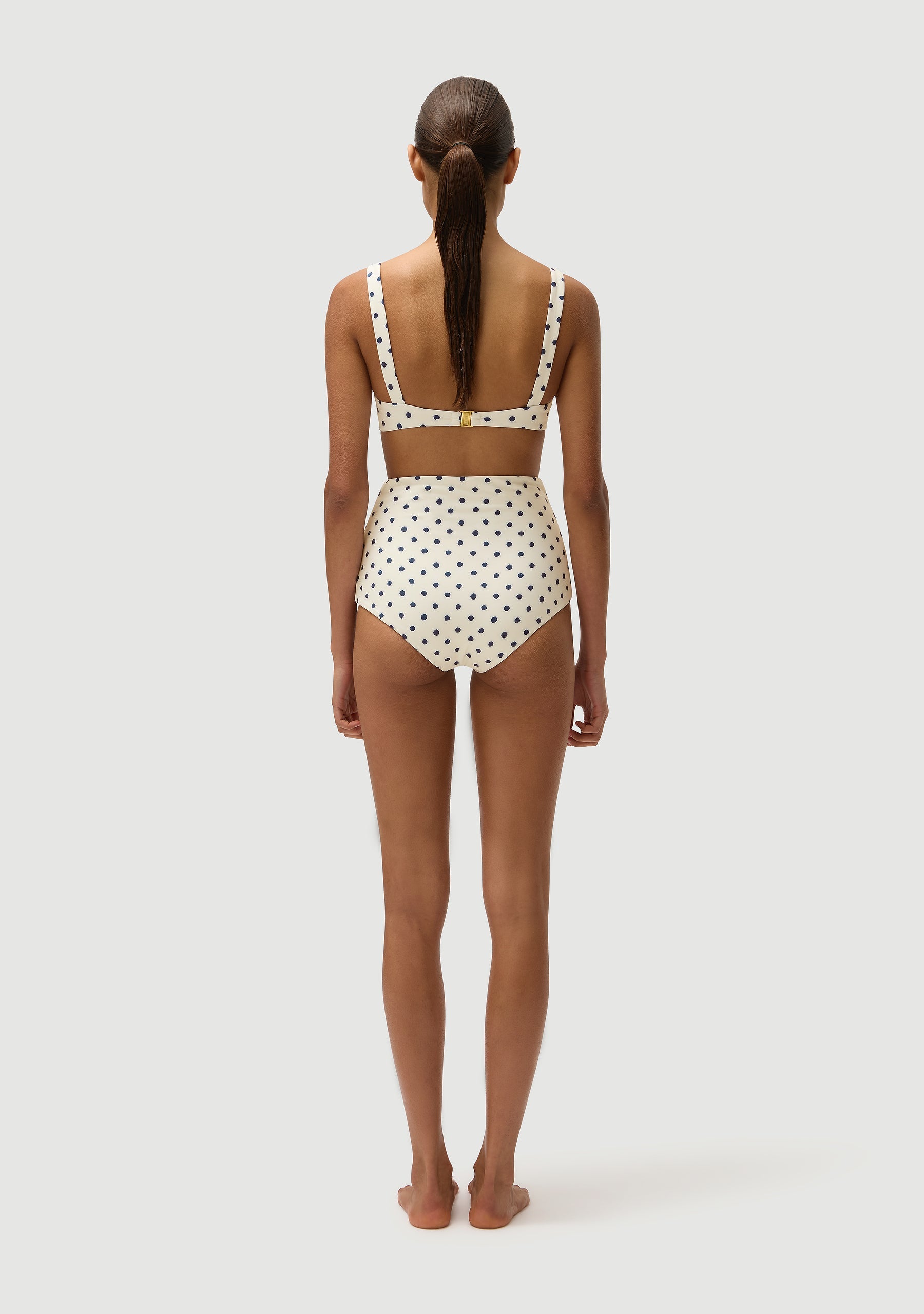 Marco Bottom | Cream Polka Navy