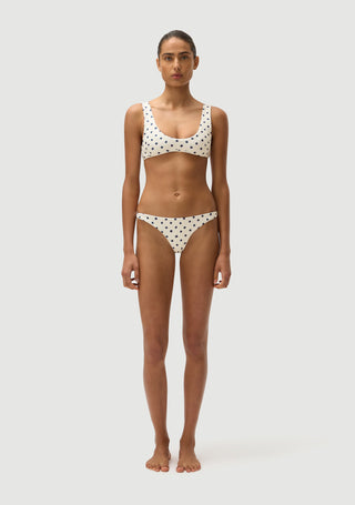 Alfie Top |Cream Polka Navy