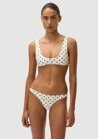 Mr Smith Bottom | Cream Polka Navy