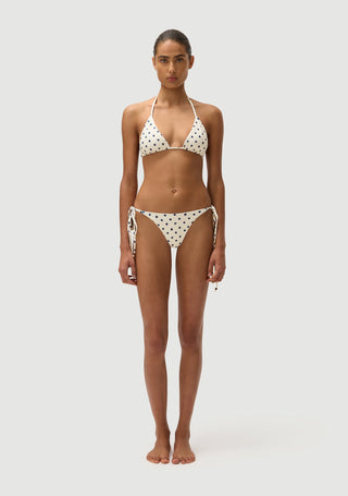 Marcus Bottom | Cream Polka Navy