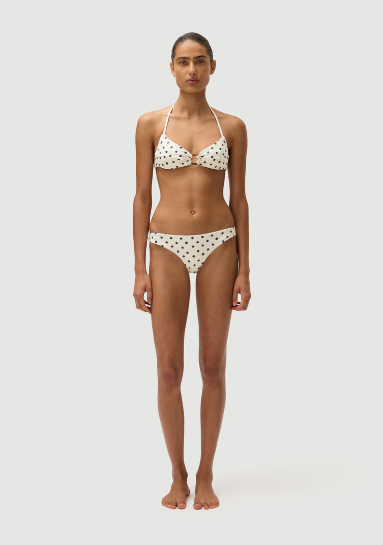 Arthur Top |Cream Polka Navy