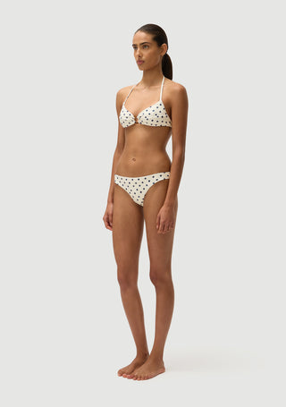 Rick James Bottom | Cream Polka Navy