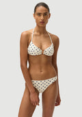 Rick James Bottom | Cream Polka Navy