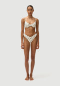 Chad Bottom | Cream Polka Navy
