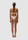 Chad Bottom | Cream Polka Navy