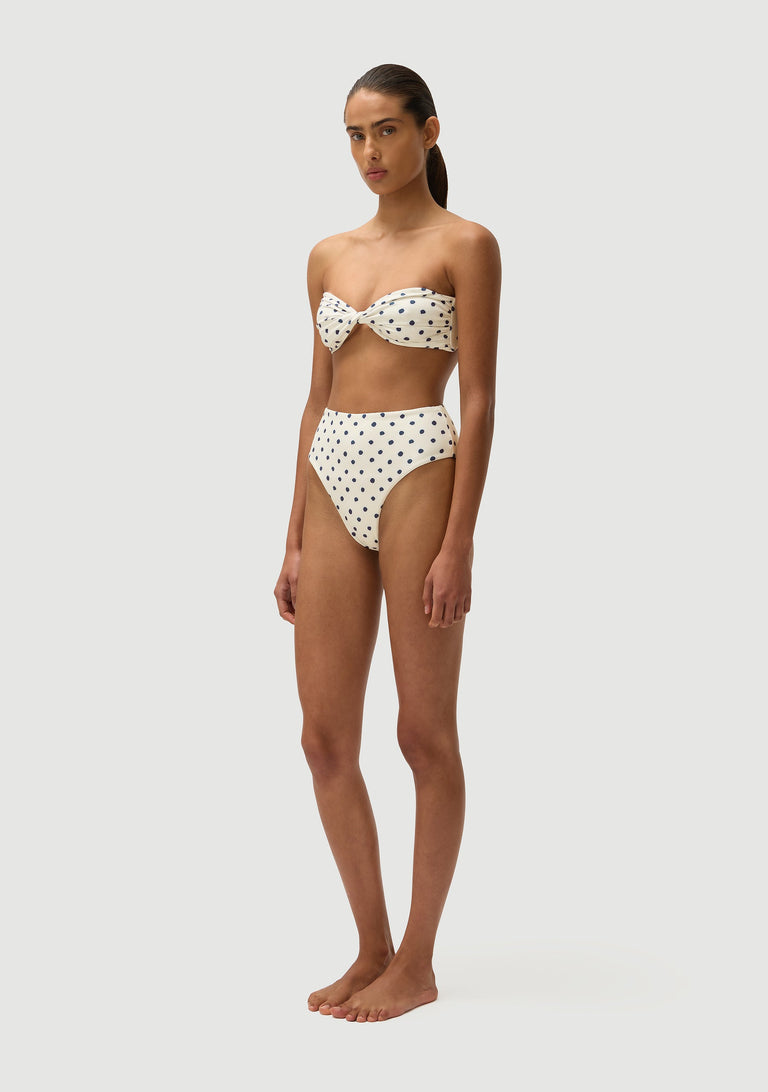 Bernie Top |Cream Polka Navy