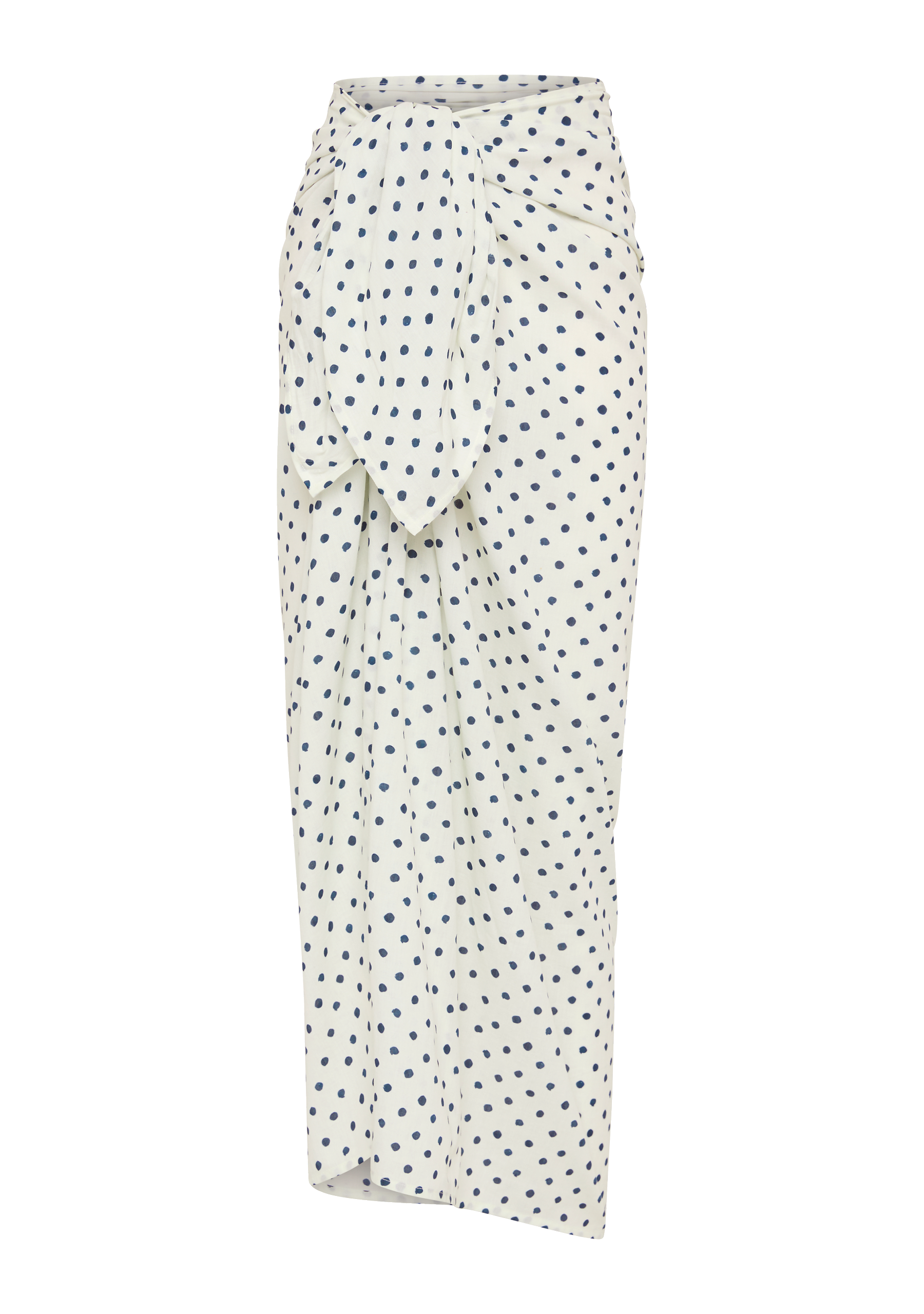 Pareo Sarong |Cream Polka Navy