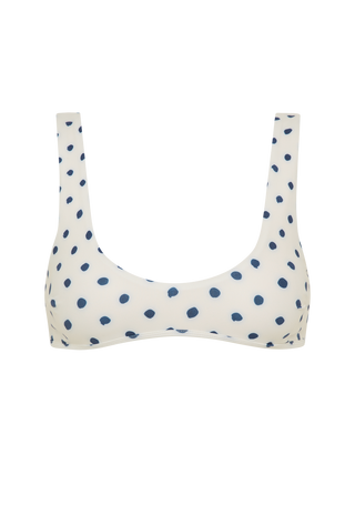 Alfie Top |Cream Polka Navy