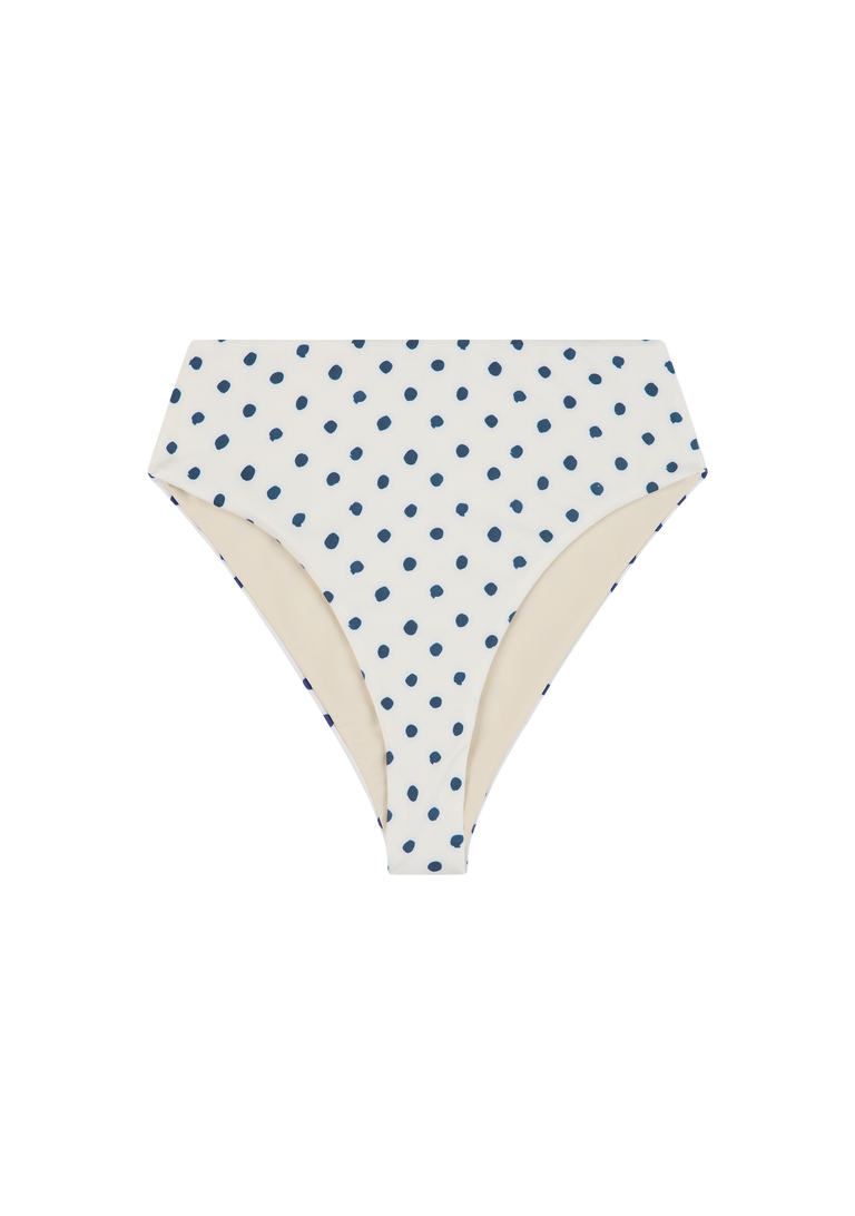 Brian Bottom | Cream Polka Navy