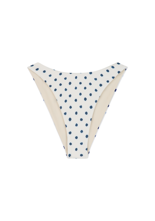 Elvis Bottom |Cream Polka Navy