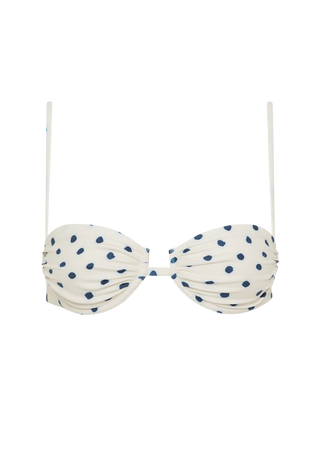 Gabriel Top |Cream Polka Navy