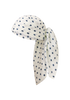 Head Scarf | Cream Polka Navy