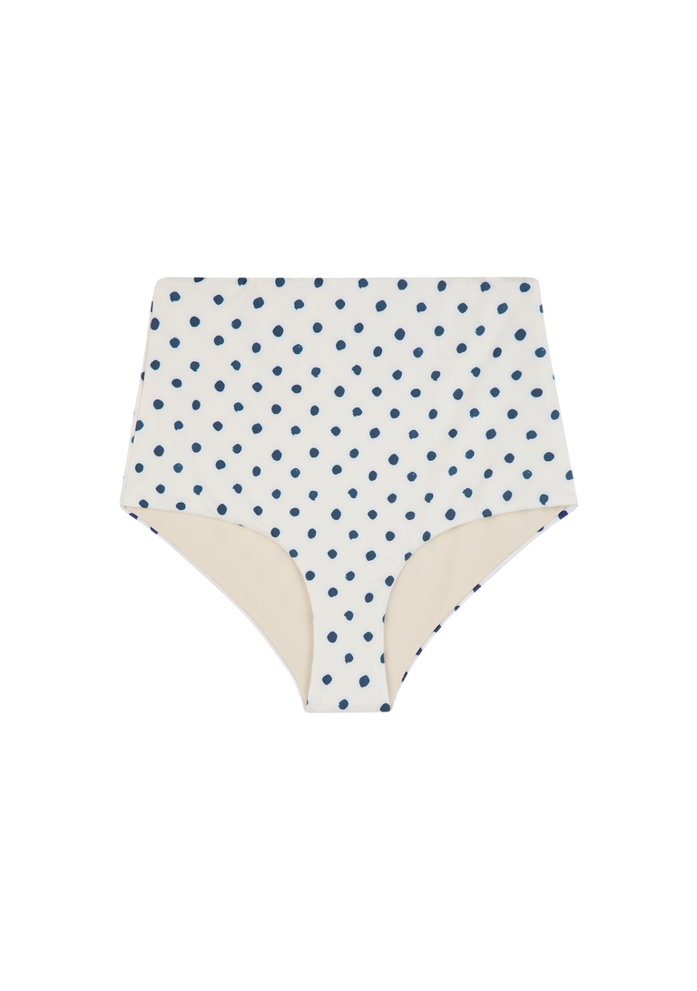 Marco Bottom | Cream Polka Navy