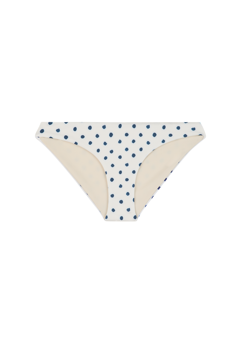 Rick James Bottom | Cream Polka Navy