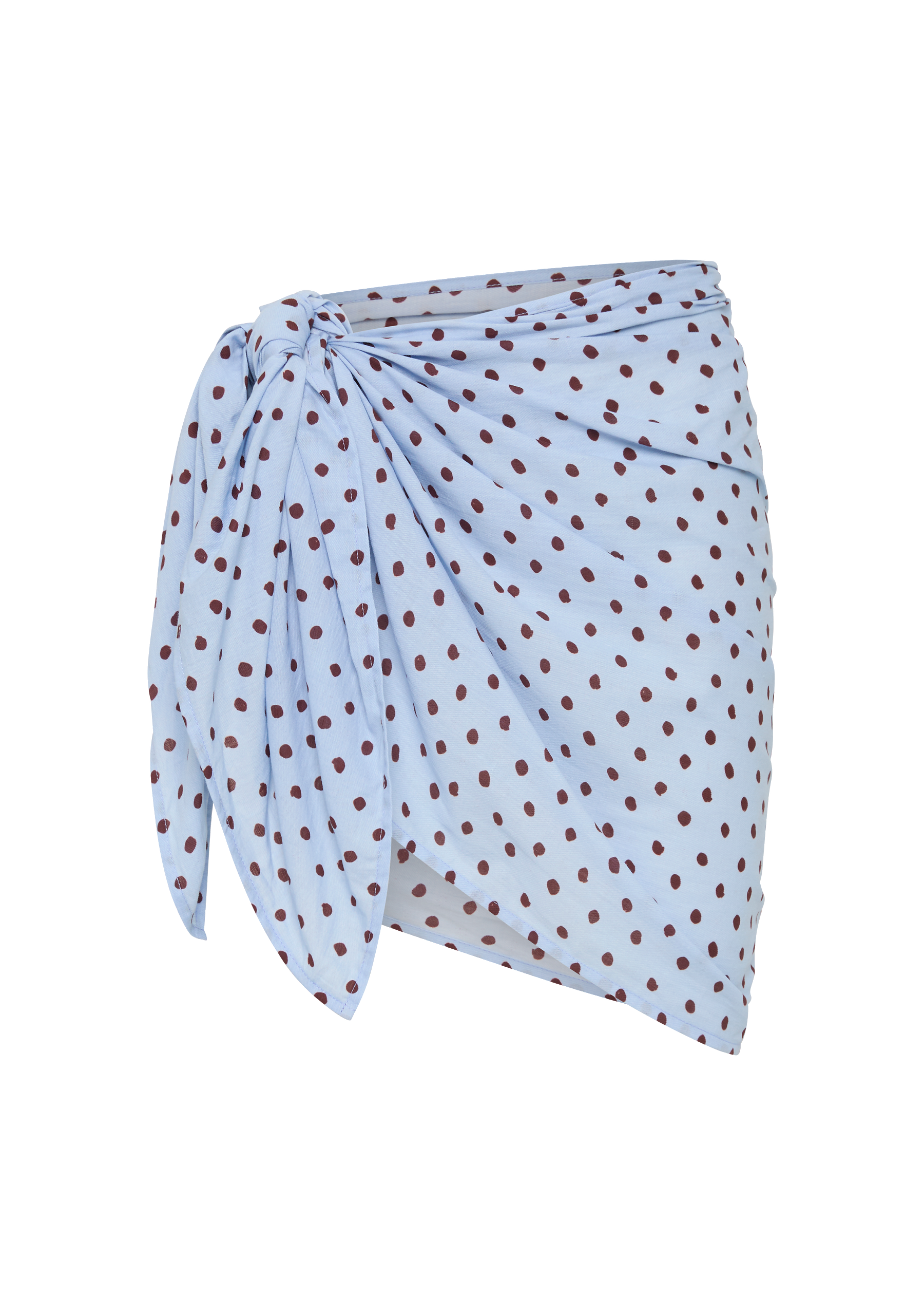 Mini Pareo Sarong | Blue Polka Fudge