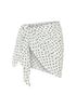 Mini Sarong | Cream Polka Navy