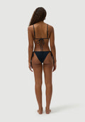 Tony with Stone Beads Top | Noir